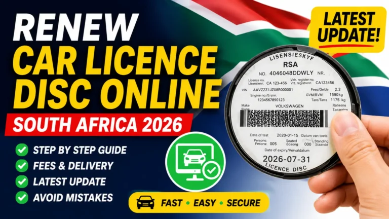 South Africa Car Licence Renewal Online Step by Step