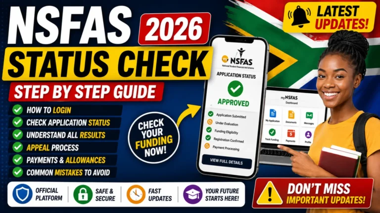 NSFAS Status Check 2026 & Check Login and Registration Method