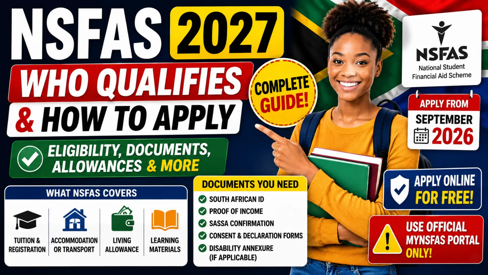 NSFAS 2027 Application Guide: Requirements, Documents and How to Apply