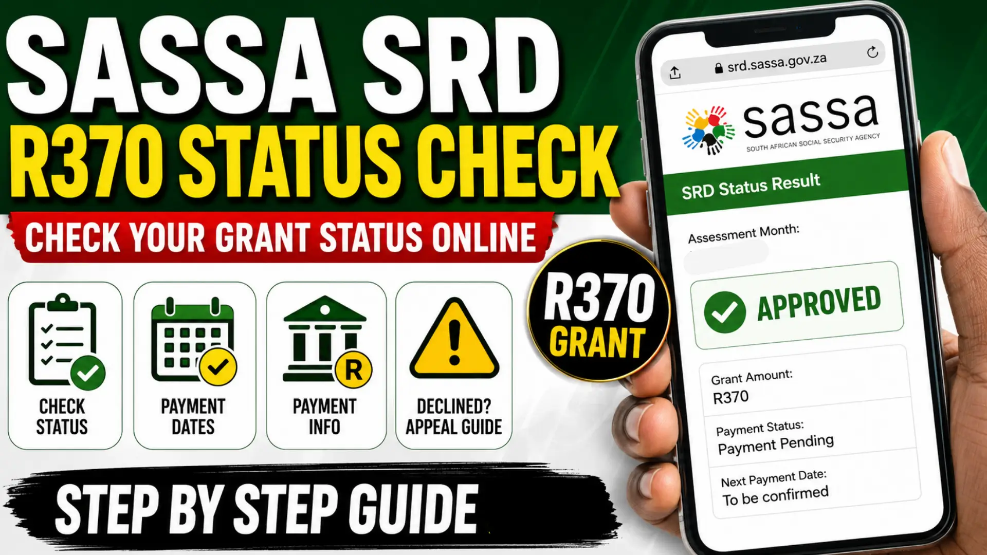 SASSA Status Check SRD R370 Payment Dates Check Online Step by Step