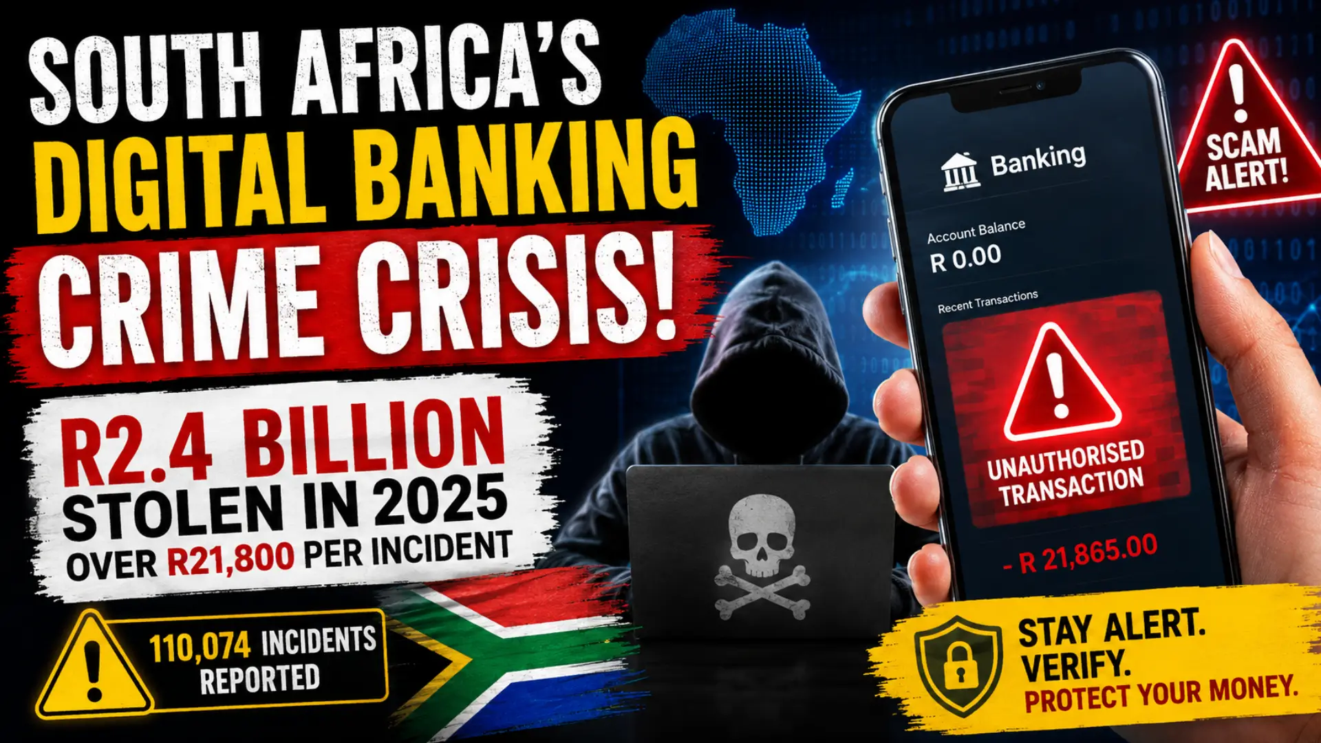 South Africa Digital Banking Losses Soar as App Scams Cost R2.4 Billion