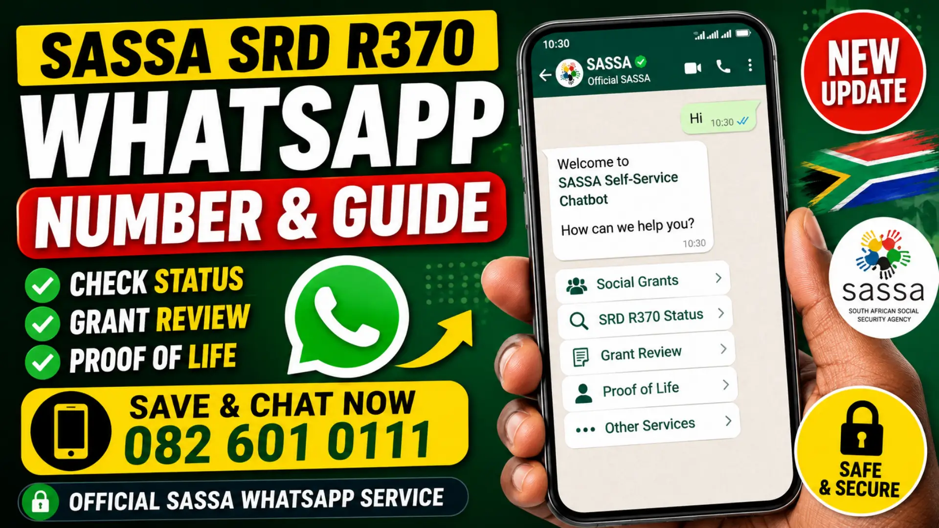 SASSA SRD WhatsApp Number: Check Your R370 Grant Status and Verification Details